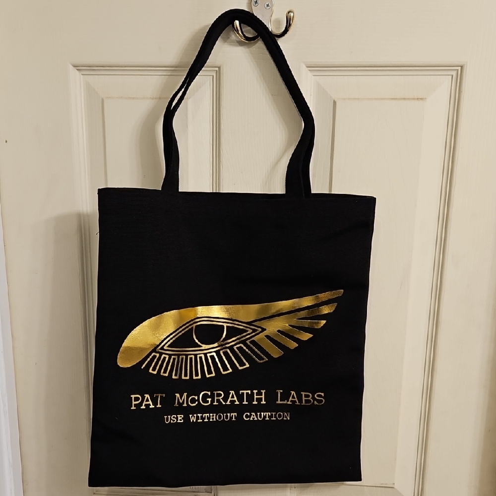 Pat McGrath Labs Black Tote with Gold Eye Design